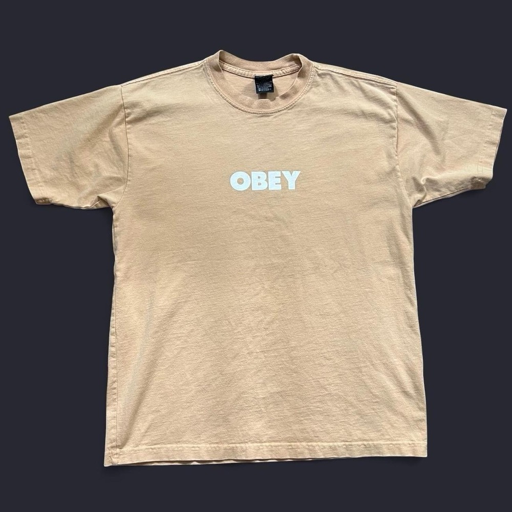 Obey Heavyweight Spell Out Short Sleeve T-Shirt Size Small Skate Streetwear